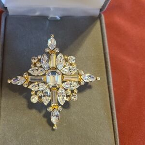 Nolan Miller Gold and Silver Vintage-Inspired Brooch